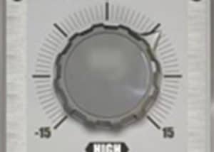 An image of a BasiQ high-volume knob.