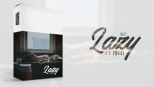 A box with the word lazy on it, transformed into a drum kit.