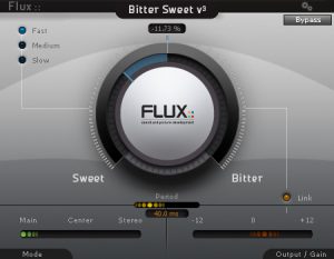 A screen displaying the controls of the flux plugin with badges.