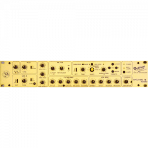 A Neptune analog synthesizer producing Spectral Audio samples on a white background.