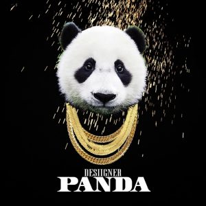 An image of a Desiigner-inspired panda wearing gold chains.