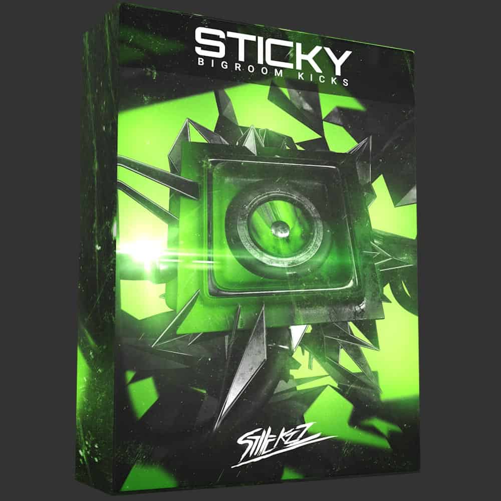 The box for Bigroom Kicks sticky transformations.