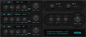 A black screen with several buttons on it for GeneComp3 sequencing.