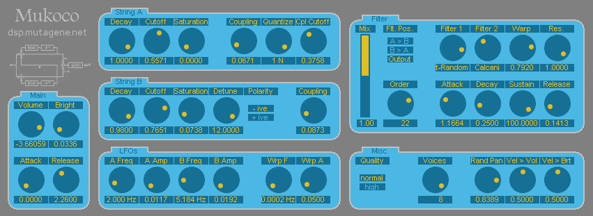 A picture of a blue screen with different types of buttons for online fashion.