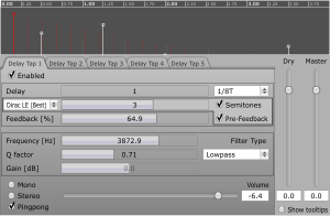 A screen shot of the audio settings in adobe premiere.