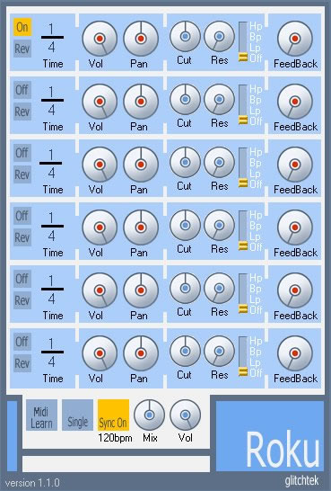 A picture of the Roku synthesizer.