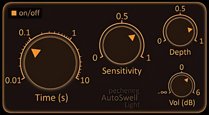 AutoSwell Light plugin interface