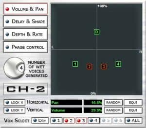 A screenshot of the CH-2 software.