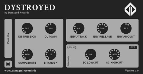 A black and white image of the destroyed synthesizer.