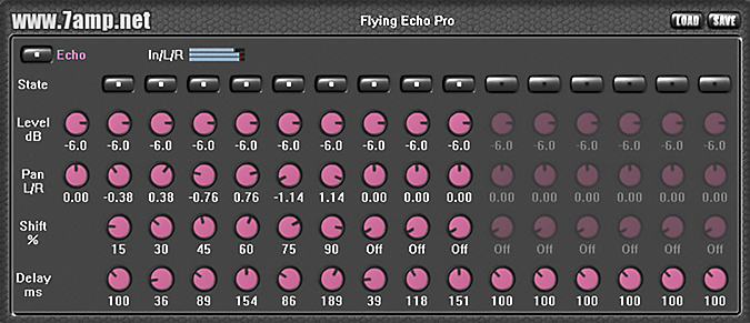 Flying Echo Pro plugin interface