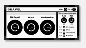 Gravel gui- free bit crusher vst plugins