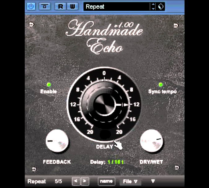 Handmade Echo Plugin Interface