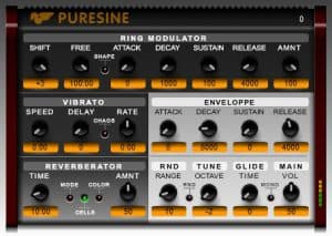 Puresine synthesizer - screenshot.