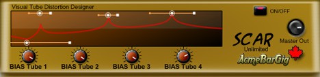 A screenshot of the Scar Unlimited audio compressor.