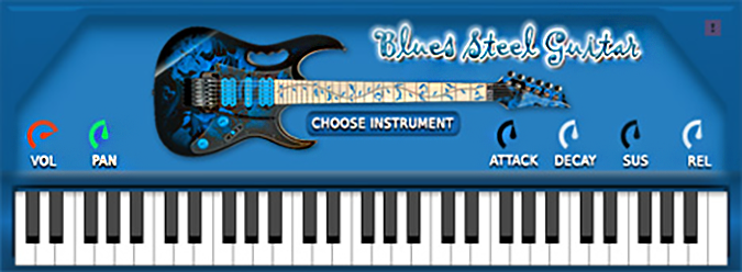 Blues Steel Guitar plugin screenshot