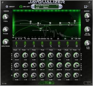 Jayqualizer is a synthesizer with a green screen.