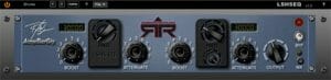 A screen shot of an audio interface with LSHS corrective EQ features displayed.