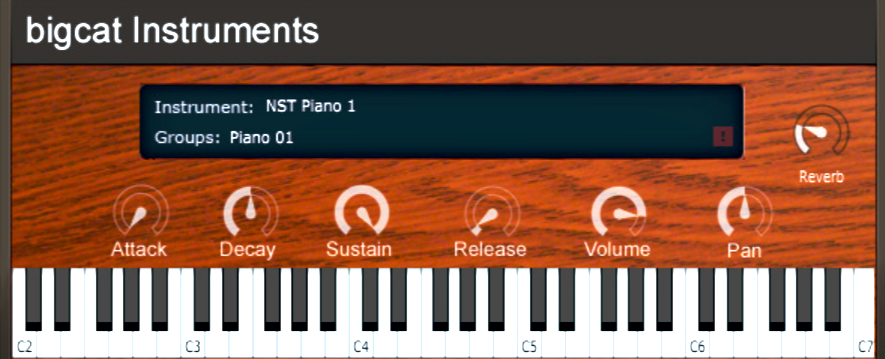 A screenshot of a piano keyboard with the words 'NST Pianos'.