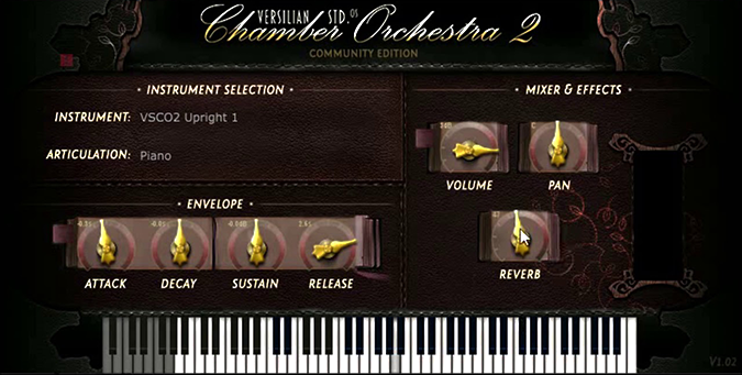 Charles orchestra 2 - VSCO2 Upright Piano 1 screenshot thumbnail.