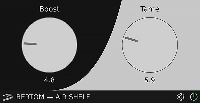 Bertom Air Shelf plugin interface