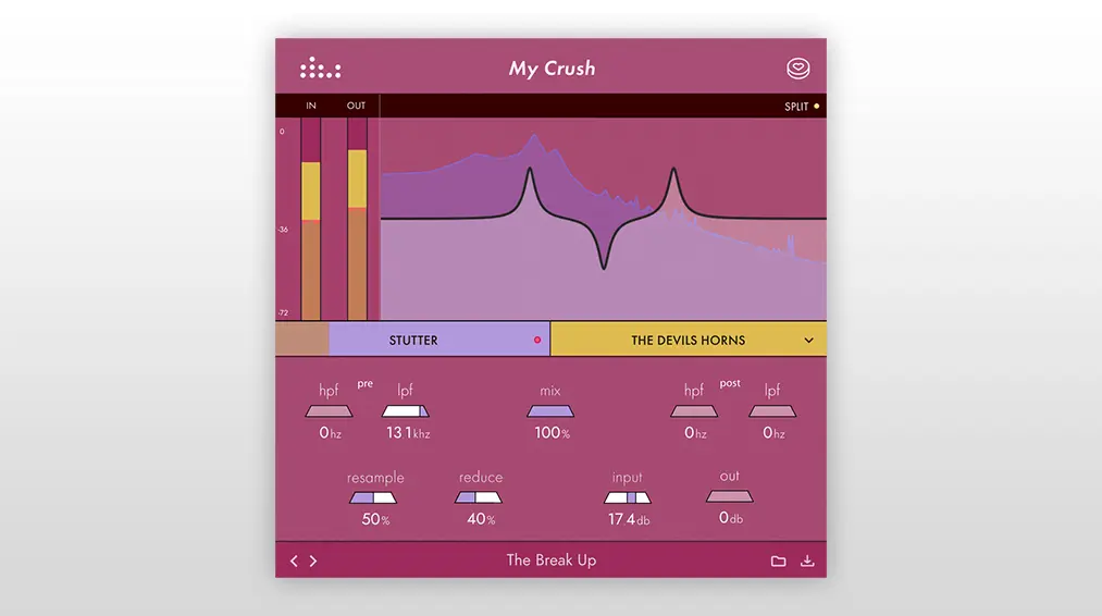 gui my crush- free bit crusher plugin