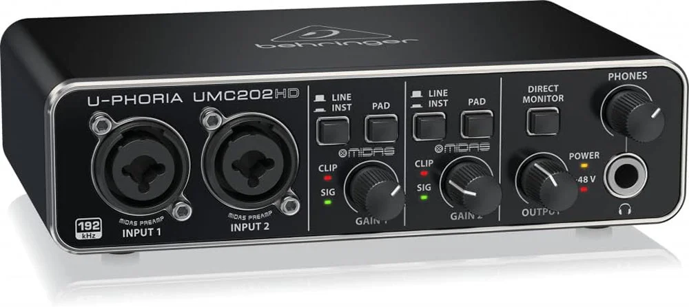 Featured image for “Behringer U-Phoria UMC202HD USB Audio Interface Review”