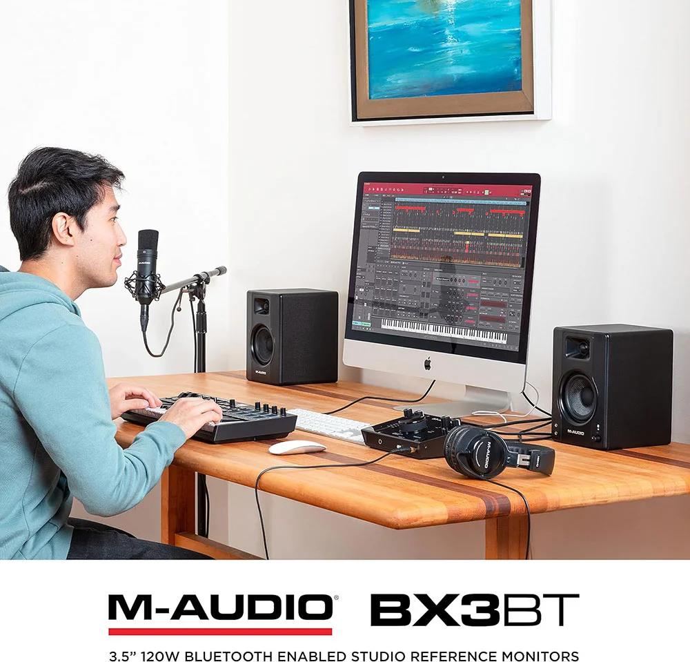 Featured image for “M-Audio BX3BT Studio Monitors Review”