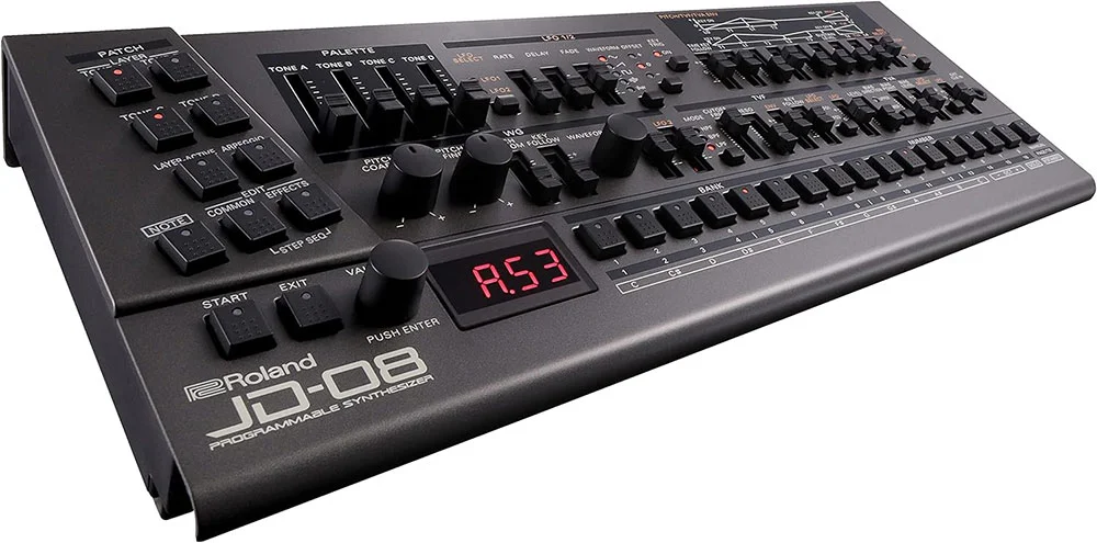 Roland JD-08 Tabletop Sound Module Boutique Synthesizer Review