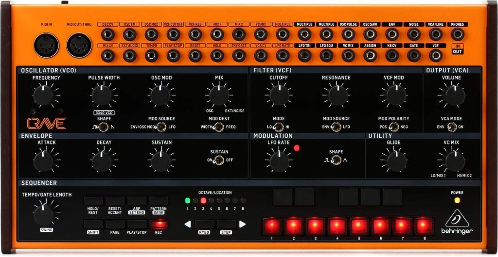 Behringer Crave Analog Synthesizer with Sequencer