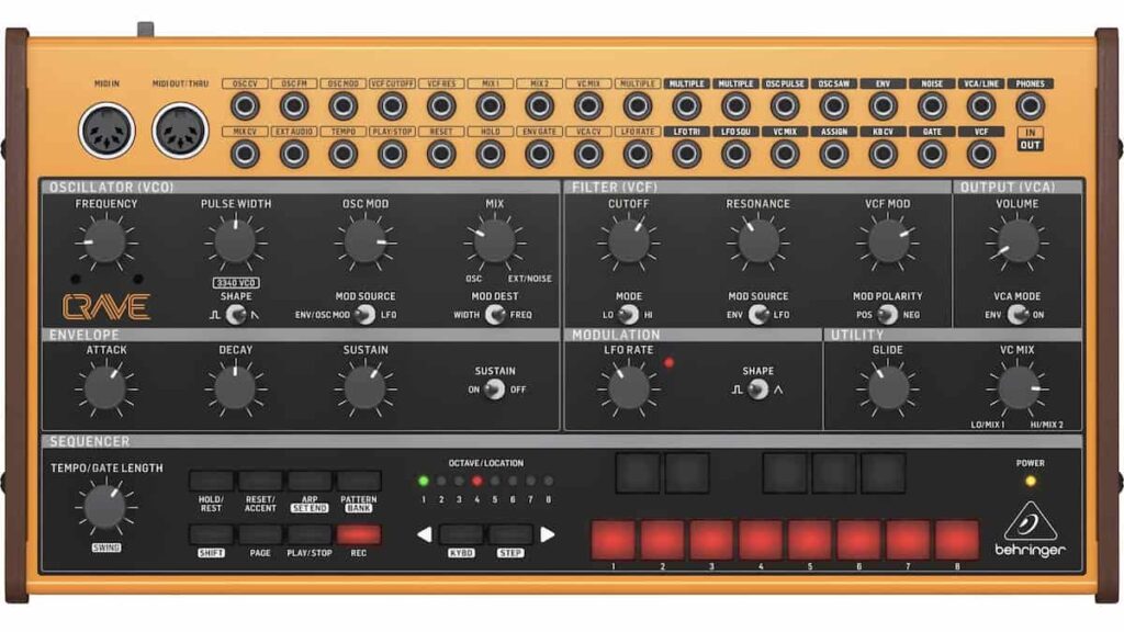 Behringer Crave Analog Synthesizer with Sequencer