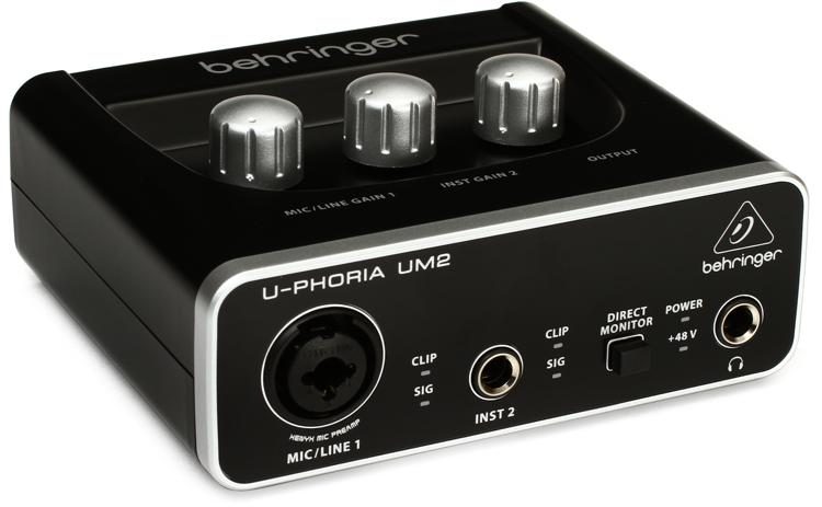 Behringer U-Phoria UM2 USB Audio Interface