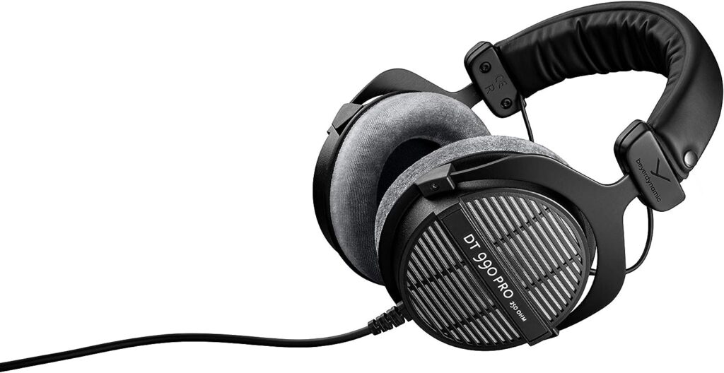 beyerdynamic DT 990 Pro 250 ohm Over-Ear Studio Headphones For Mixing, Mastering, and Editing