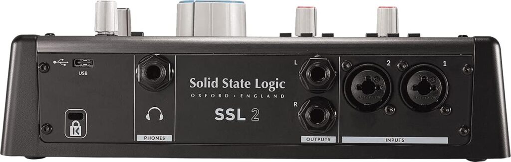 Solid State Logic SSL 2 USB Audio Interface - 24 bit/192 kHz, 2-in 2-out, with SSL Legacy 4K Analogue Enhancement and included SSL Software Production Pack
