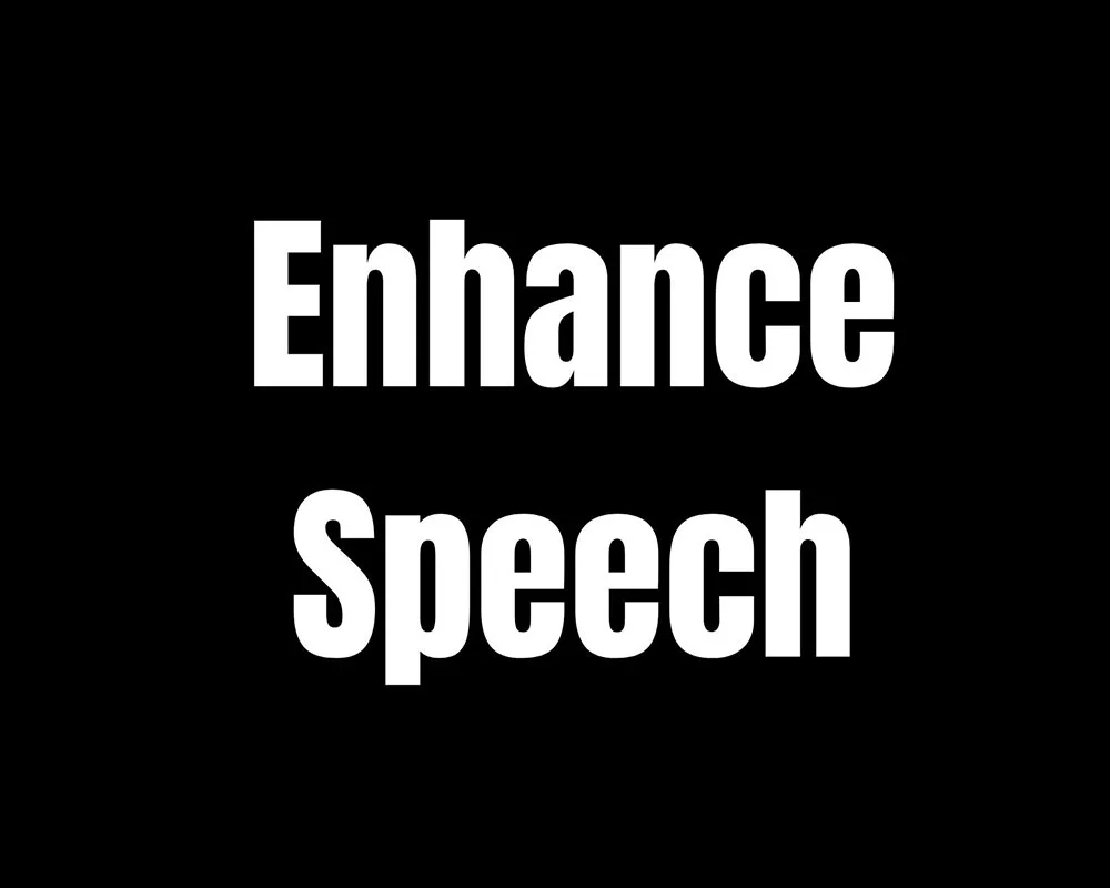 Featured image for “Enhance Speech”