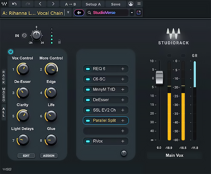 StudioRack plugin interface