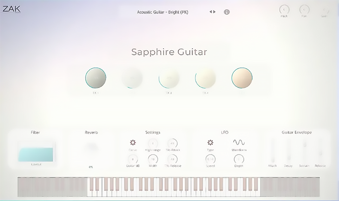 Sapphire Guitar plugin interface screenshot