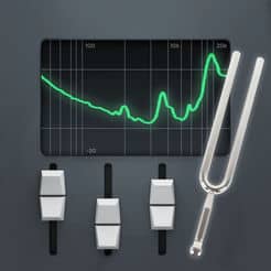 A set of n-Track Tuner instruments and a graph on a screen.