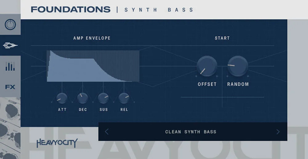 FOUNDATIONS Synth Bass GUI