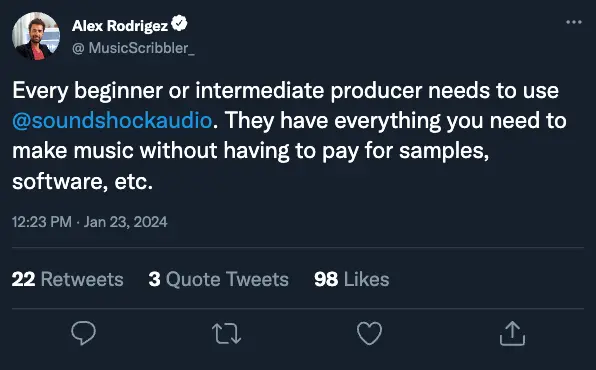 Alex Rodrigex Tweet X Testimonial