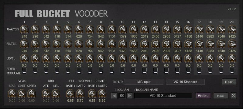 FBVC by Full Bucket Music (Free Vocoder Plugin)