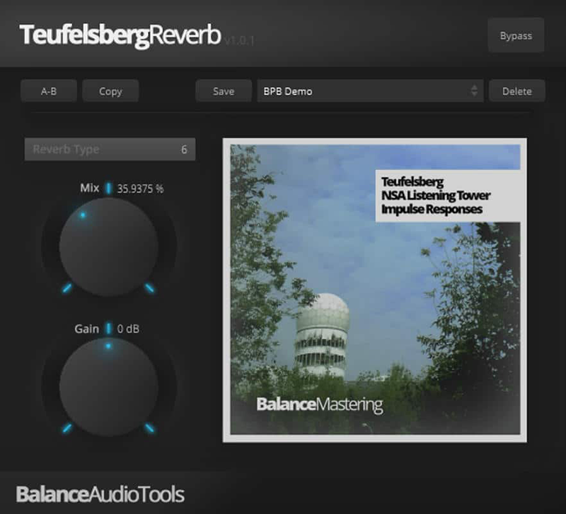 Teufelsberg Reverb GUI screenshot