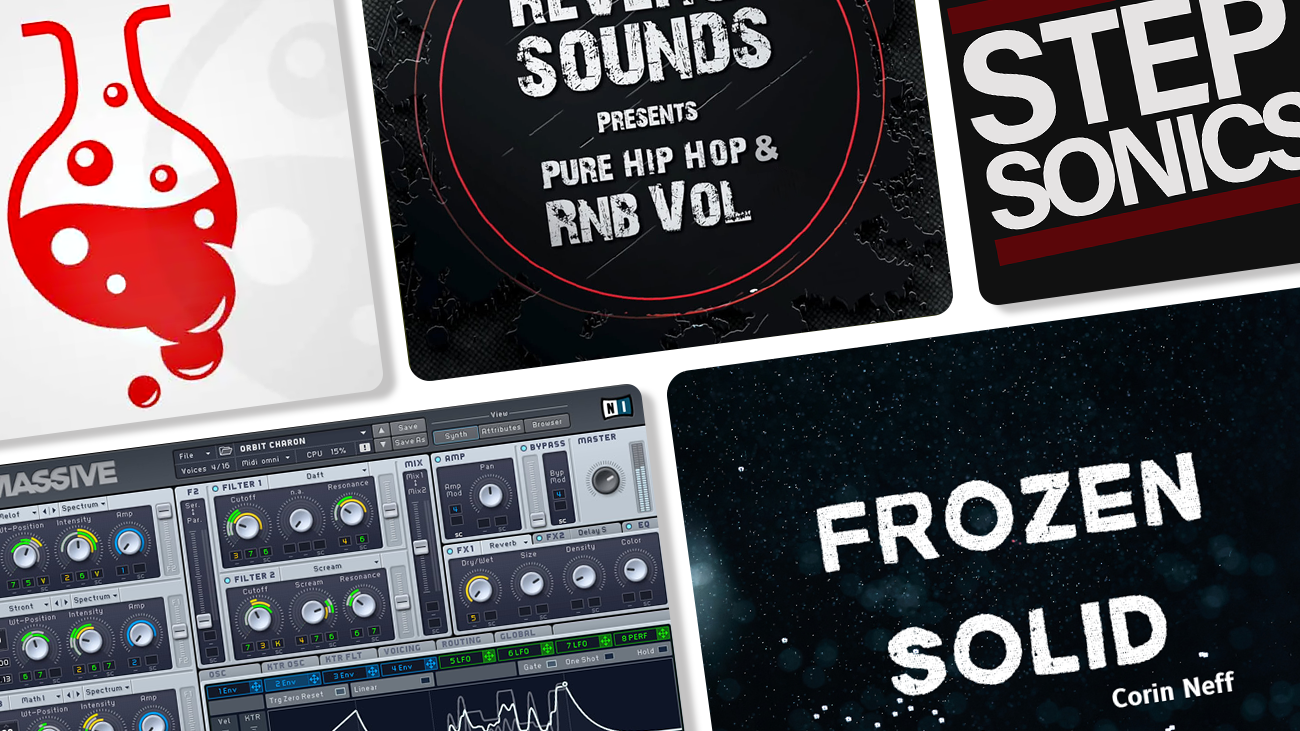 Digital illustration of 5 best free massive synth presets.