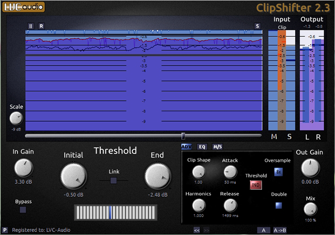 ClipShifter 2 by LVC-Audio GUI