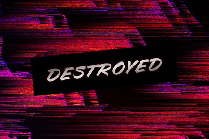 Destroyed by _DCH_ cover artwork