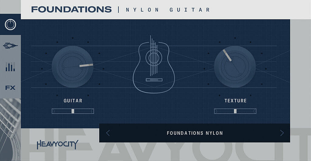 Foundations Nylon Guitar by Heavyocity GUI