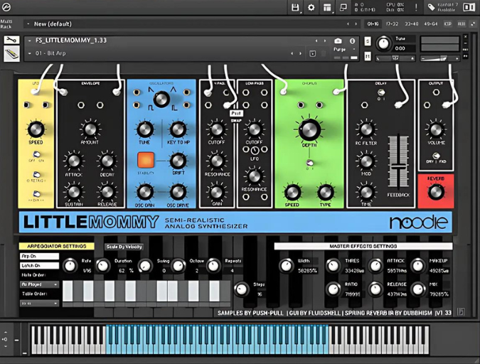 LITTLEMOMMY by FluidShell Design GUI - 10 Best Free Kontakt Instruments